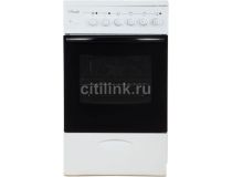 Плита Электрическая Лысьва EF4004MK00 белый/черный стеклокерамика (без крышки)