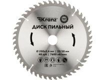 KR-92-0128 Диск пильный 250 мм х 48 зуб х 32/30 мм Kranz