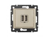 LEGRAND 774170 VALENA Розетка двойная USB слоновая кость