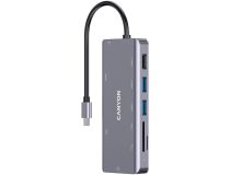 CANYON CNS-TDS11DG 9 Port USB-C HUB DS-11 (2xUSB3.0+USB2.0+PD+RJ45+HDMI+Jack3.5+SD/microSD Card Reader)