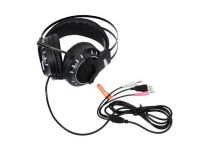 Наушники с микрофоном SunWind SW-HS400G Black (шнур 2.1м, с регулятором громкости) 1422132 