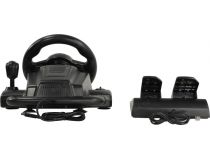Руль Defender Forsage Drift(GT)(Vibr,руль.,педали,рычаг перекл.скор.,4поз..перекл.,12кн.,USB,PS2/PS3) 64370 