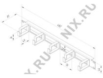 NT CO-HO B Кабельный органайзер 19 , чёрный горизонтальный 1U, с отверстиями