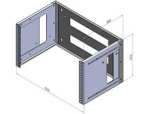 NT BRACKET 6 G Кронштейн настенный 19 , серый 6U