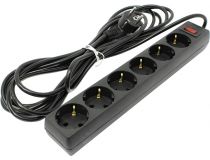 Сетевой фильтр ExeGate SP-1600B/SP-6-5B Black  5м  ( 6 розеток) EX119395RUS 