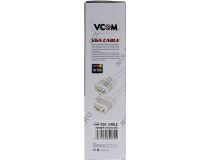 VCOM VVG6460-10м Кабель удлинительный монитор - SVGA card (15M -15F) 10м 2 фильтра