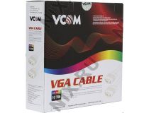 VCOM VVG6460-10м Кабель удлинительный монитор - SVGA card (15M -15F) 10м 2 фильтра