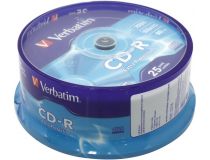 CD-R Verbatim  700Mb 52x sp. уп.25 шт  на шпинделе 43432 