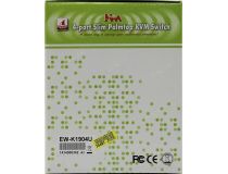 MultiCo EW-K1904U 4-port Slim KVM Switch with Cable(клавиатураUSB+мышьUSB+VGA15F+Audio+Mic)