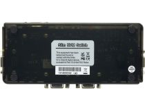 MultiCo EW-K1904U 4-port Slim KVM Switch with Cable(клавиатураUSB+мышьUSB+VGA15F+Audio+Mic)