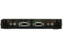 MultiCo EW-K1904U 4-port Slim KVM Switch with Cable(клавиатураUSB+мышьUSB+VGA15F+Audio+Mic)