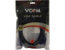 VCOM VVG6448-3м Кабель монитор - SVGA card (15M -15M) 3м 2 фильтра