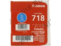 Картридж Canon 718 Cyan для LBP-7200C, MF8330C/MF8350C